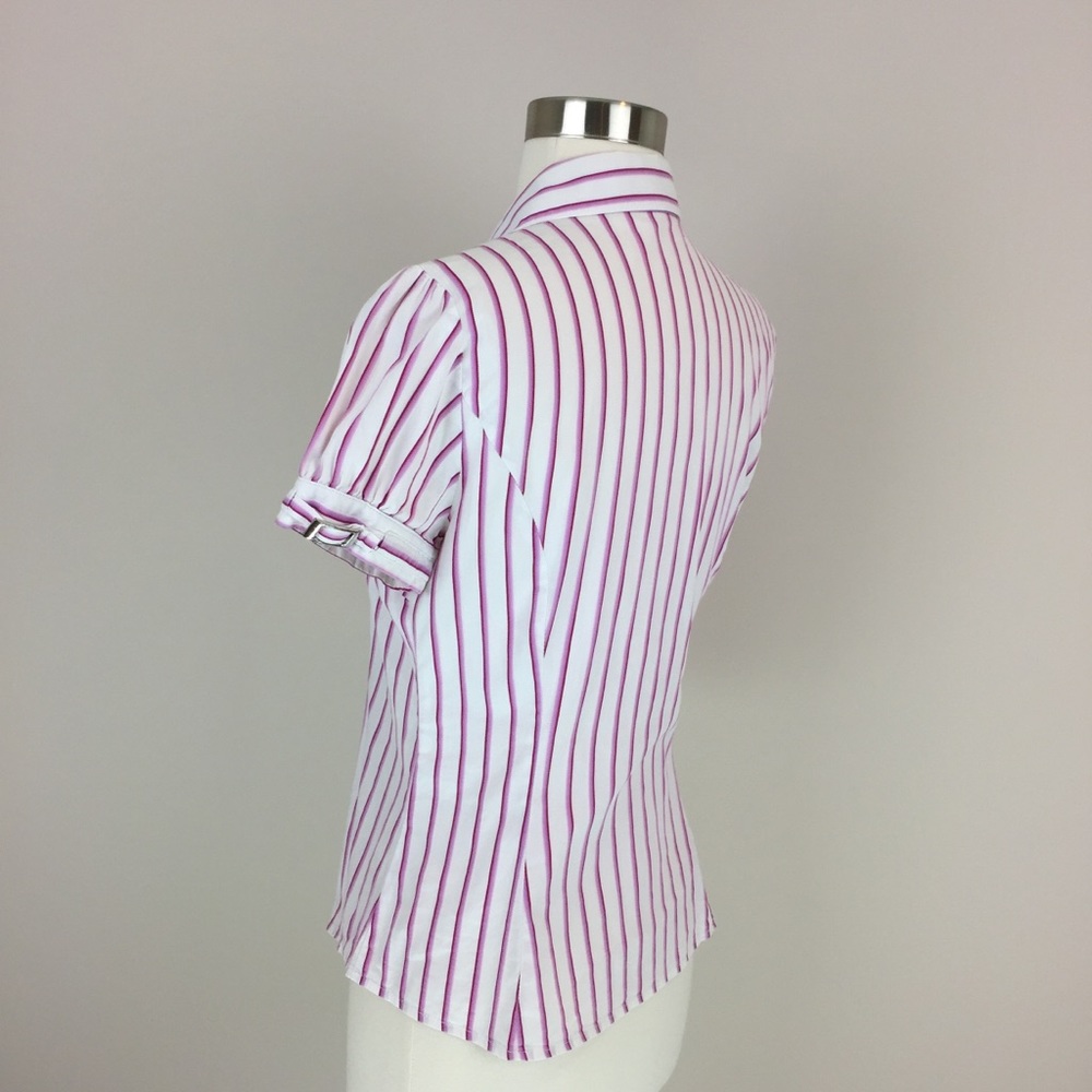 Express Design Studio Button Up V-Neck Shirt Size… - image 3